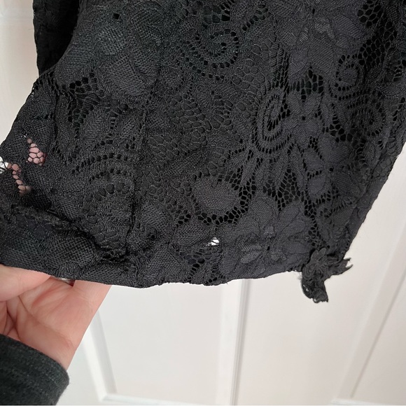 BCBG MAXAZRIA BLACK LACE MINI COCKTAIL DRESS - Picture 8 of 15